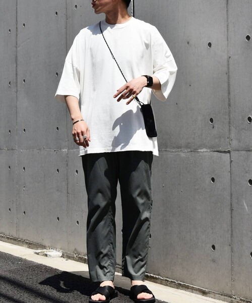 「SHIPS any」 半袖Tシャツ SMALL ホワイト メンズ