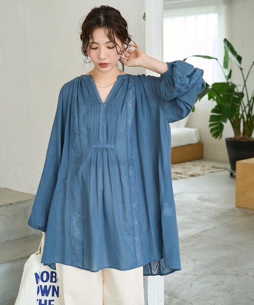 FREAK'S STORE ブラウス シャツ 限定展開 インド レース