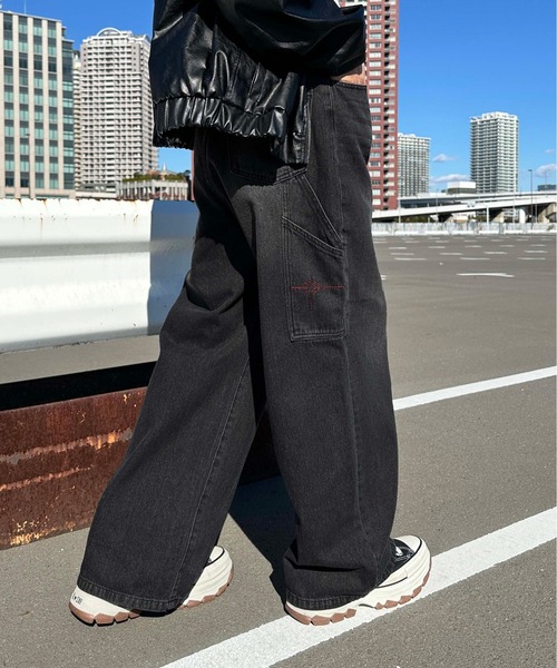 「sedacle」 加工デニムパンツ MEDIUM インディゴブルー メンズ