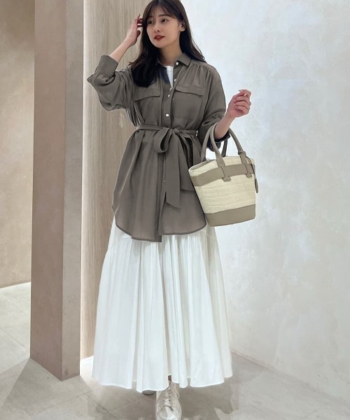 Her lip to ロングスカート M オフホワイト レディース : ZOZOTOWN