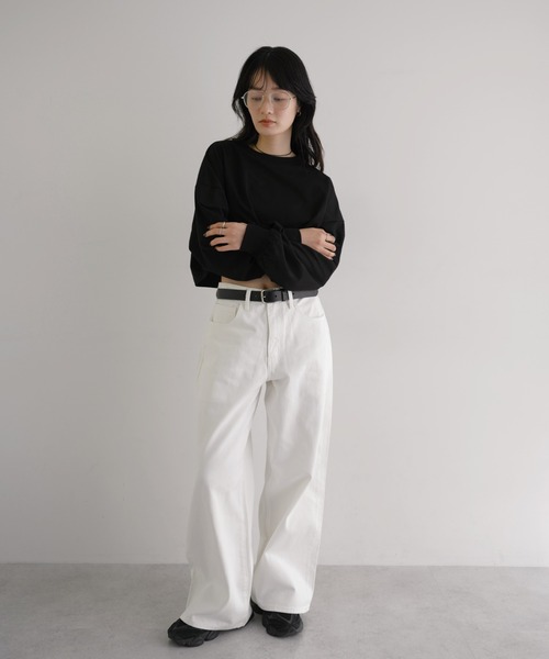 andme（アンドミー） トレーナー スウェット 「新色追加」ショート丈