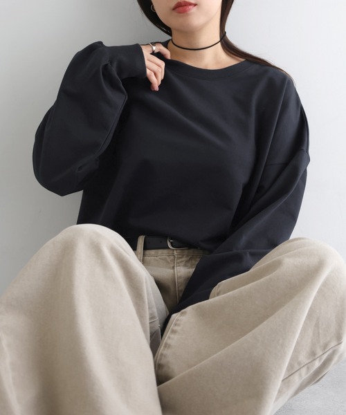 andme（アンドミー） トレーナー スウェット 「新色追加」ショート丈