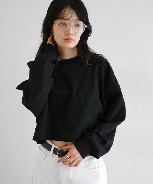 andme（アンドミー） トレーナー スウェット 「新色追加」ショート丈
