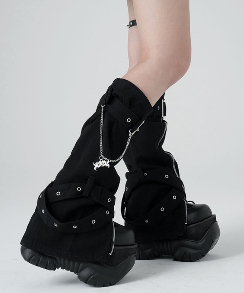 LAZYSLAY レッグウォーマー チャーム付きレッグウォーマー レディース