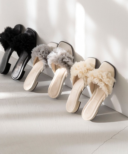 「menue」 フラットサンダル M グレー レディース_画像2