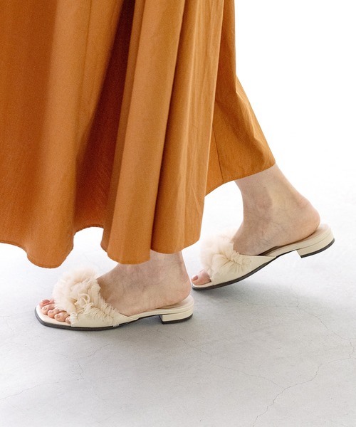 「menue」 フラットサンダル M グレー レディース_画像4