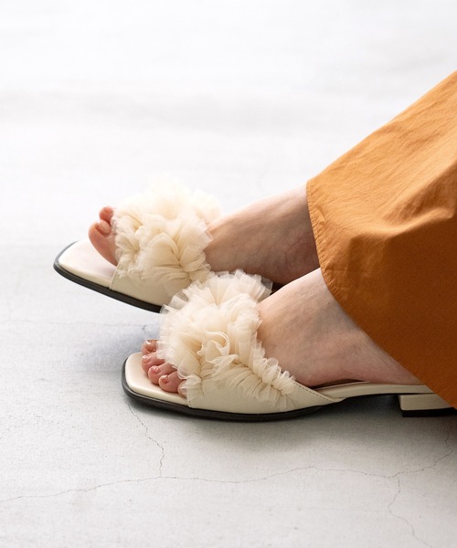 「menue」 フラットサンダル M グレー レディース_画像5