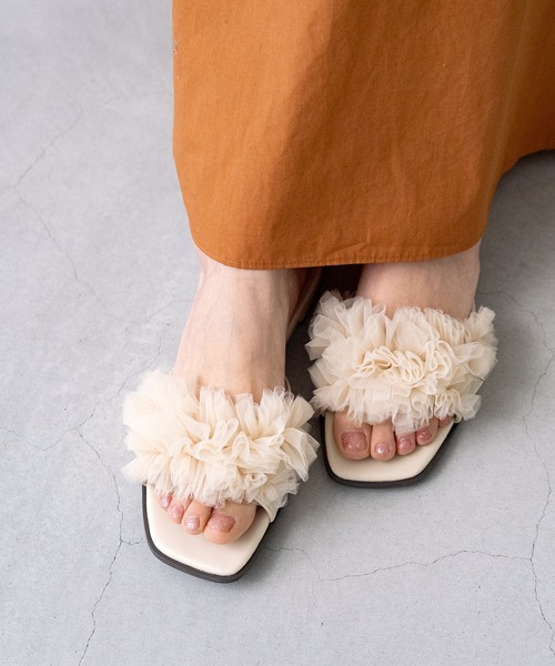 「menue」 フラットサンダル M グレー レディース_画像6