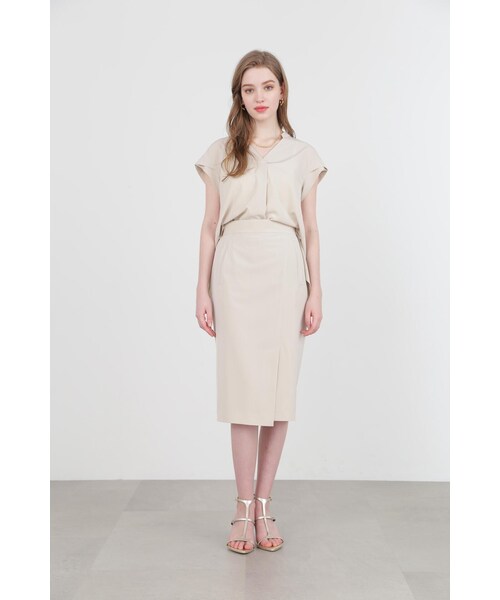 「PINKY&DIANNE」 半袖ブラウス 38 ネイビー レディース_画像4