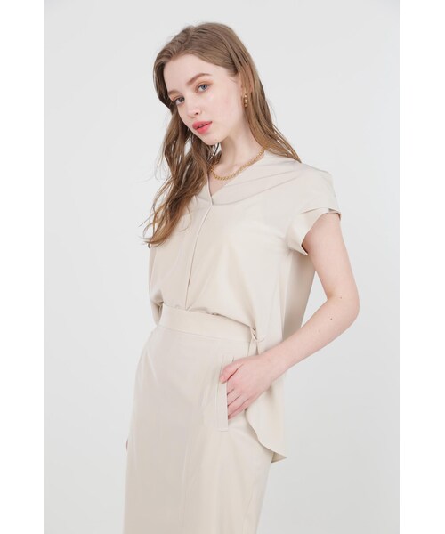 「PINKY&DIANNE」 半袖ブラウス 38 ネイビー レディース_画像5