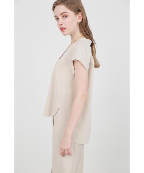 「PINKY&DIANNE」 半袖ブラウス 38 ネイビー レディース_画像6