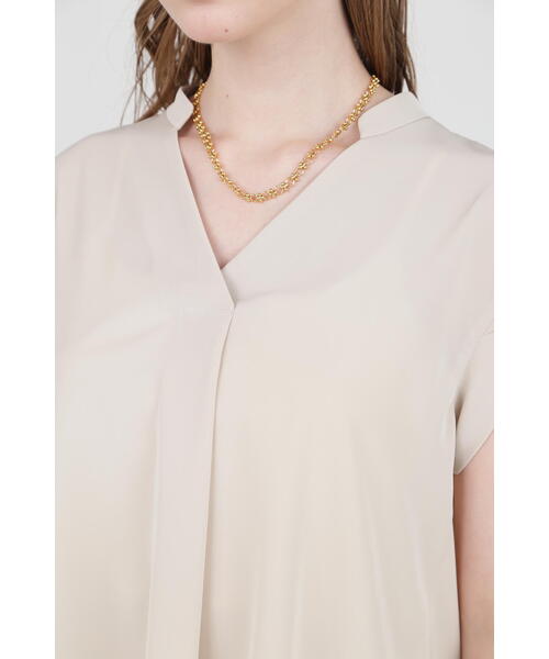 「PINKY&DIANNE」 半袖ブラウス 38 ネイビー レディース_画像8