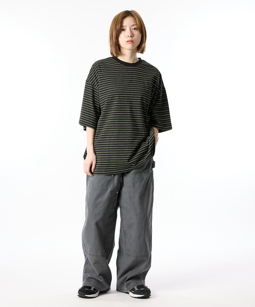 meltum multi border s/s tee tシャツ meltum（メルタム） tシャツ MULTI BORDER S/S TEE メンズ レディース