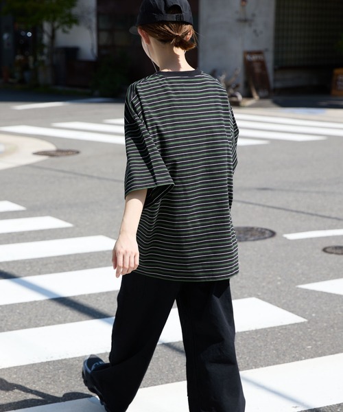 meltum（メルタム） tシャツ MULTI BORDER S/S TEE メンズ レディース