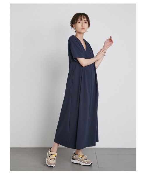 「emmi」 半袖ワンピース FREE ベージュ レディース_画像7