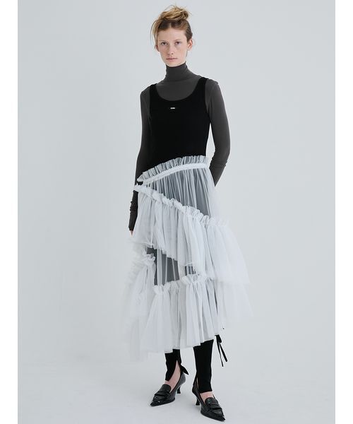 SORIN（ソリン） ワンピース Tulle Docking Tank Dress/チュール