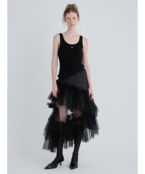 SORIN（ソリン） ワンピース Tulle Docking Tank Dress/チュール