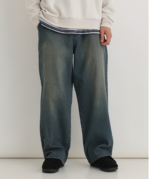 BACK NUMBER ワイドパンツ ジーンズ メンズ : ZOZOTOWN Yahoo!店