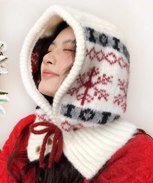 ニット帽 ニットキャップ ノルディックフードウォーマー/バラクラバ