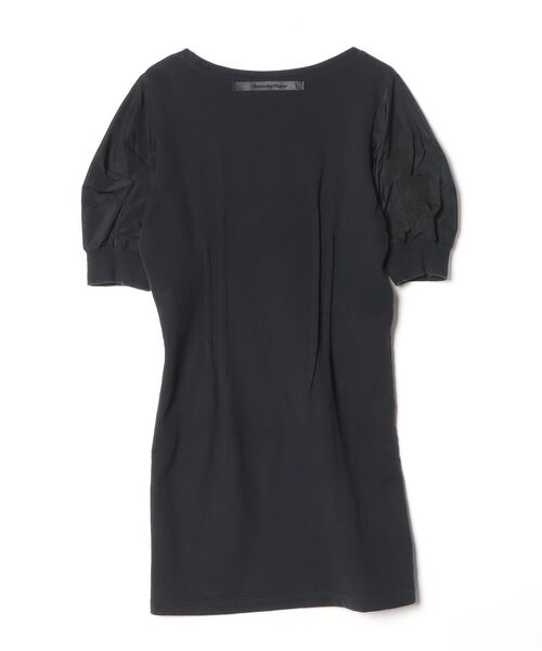 「ANDREA POMPILIO」 ストライプ柄半袖ワンピース「ONITSUKA TIGERコラボ」 M ブラック レディース_画像2