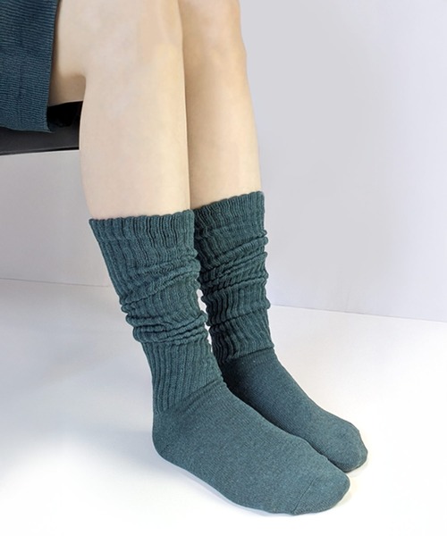 靴下 ルーズソックス 40cm丈 無地カラー レディース メンズ : ZOZOTOWN
