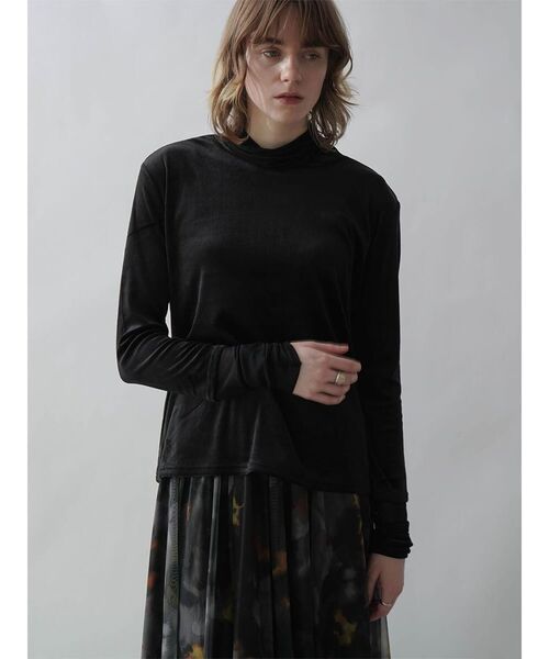 tシャツ TULLE DOCKING VELOUR TOPS レディース : ZOZOTOWN Yahoo!店