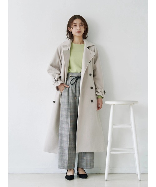 TONAL（トーナル） トレンチコート コート ウールトレンチコート