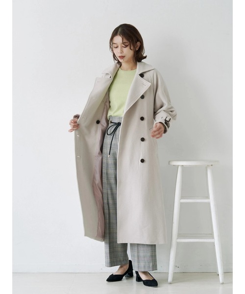 TONAL（トーナル） トレンチコート コート ウールトレンチコート