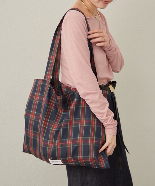 Omekashi（オメカシ） トートバッグ チェックトートBAG レディース