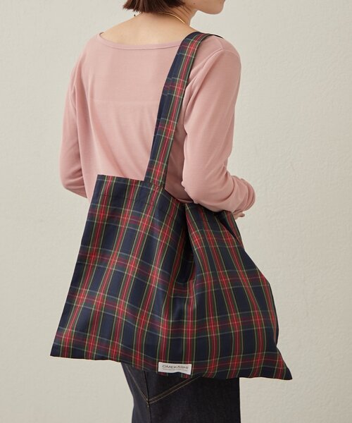 Omekashi（オメカシ） トートバッグ チェックトートBAG レディース