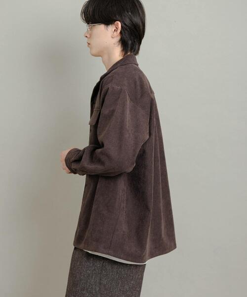 SENSE OF PLACE by URBAN RESEARCH シャツ ブロックコーデュロイ