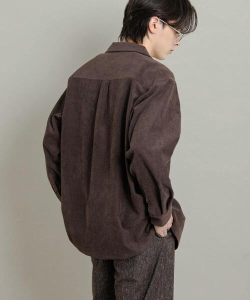 SENSE OF PLACE by URBAN RESEARCH シャツ ブロックコーデュロイ