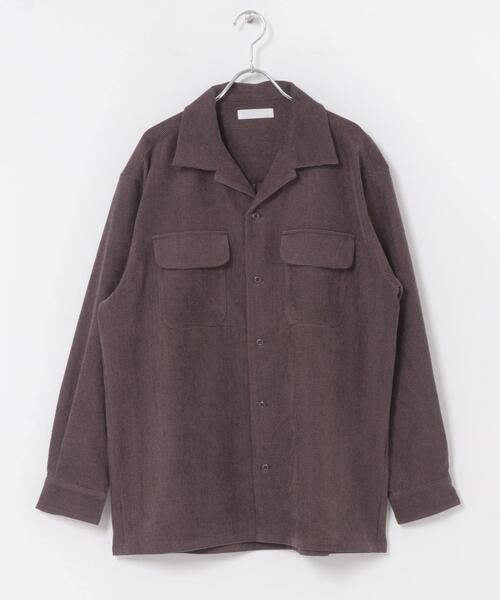 SENSE OF PLACE by URBAN RESEARCH シャツ ブロックコーデュロイ