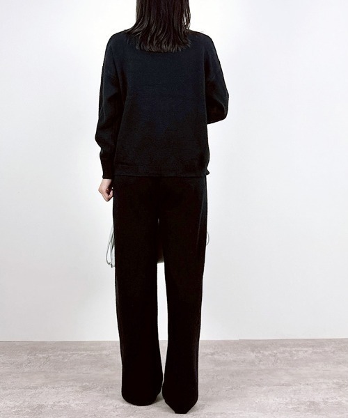 CLOTHY セットアップ 「上品リラックス×着回し自在。きれいめニット
