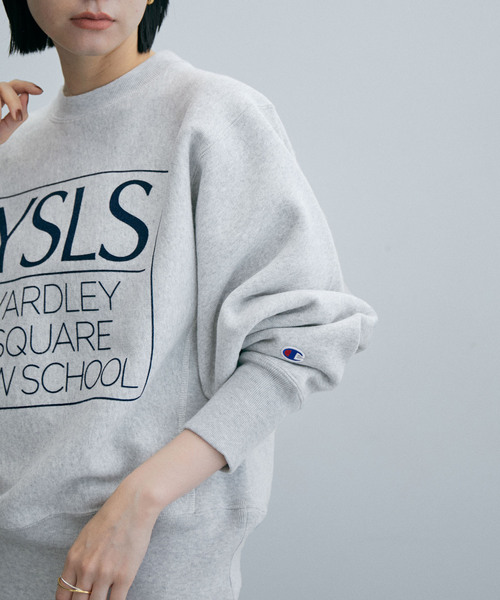 「ADAM ET ROPE'」 「champion」スウェットカットソー FREE グリーン レディース_画像7