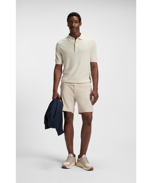 BOSS（HUGO BOSS） パンツ レギュラーフィット ショートパンツ リネン