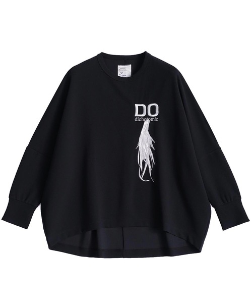 「SHAREEF」 長袖Tシャツ 1 ブラック メンズ_画像2