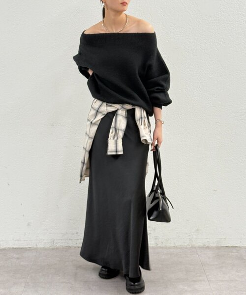 Loungedress（ラウンジドレス） ニット セーター オフショルニット