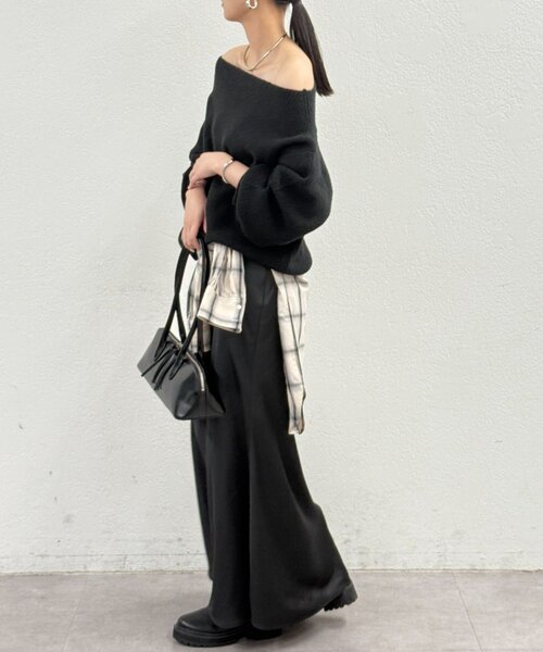 Loungedress（ラウンジドレス） ニット セーター オフショルニット