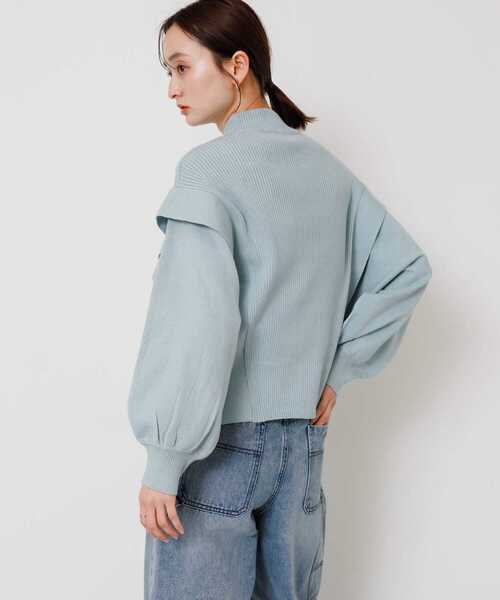 「SENSE OF PLACE by URBAN RESEARCH」 長袖ニット ONE ライトブルー レディース_画像5