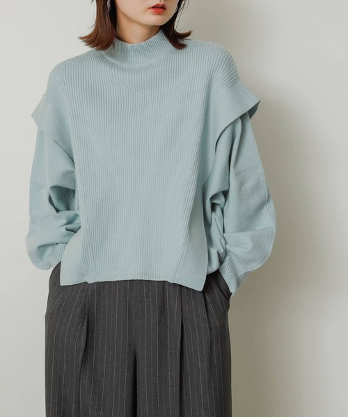 「SENSE OF PLACE by URBAN RESEARCH」 長袖ニット ONE ライトブルー レディース_画像8