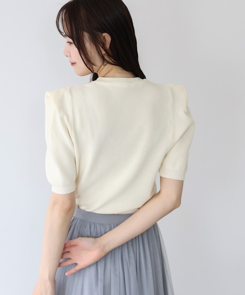 「BLUEEAST」 半袖ニット MEDIUM ミント レディース_画像6