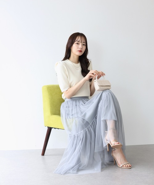 「BLUEEAST」 半袖ニット MEDIUM ミント レディース_画像8