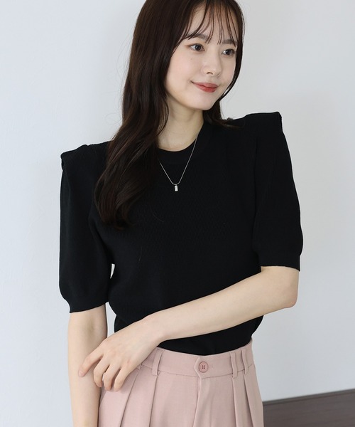 「BLUEEAST」 半袖ニット MEDIUM ミント レディース_画像9