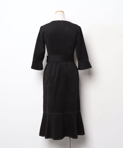 CELFORD（セルフォード） 7分袖ワンピース 36 ブラック レディース