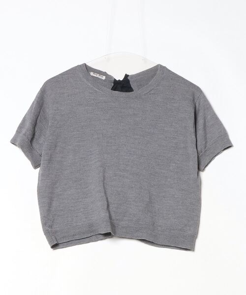 miu miu（ミュウミュウ） 半袖ニット 36 ブラック レディース