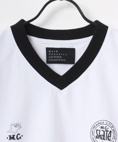 「Mark Gonzales」 長袖Tシャツ X-LARGE ライトグレー メンズ_画像4