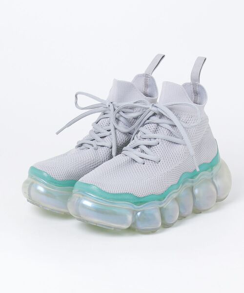 MIKIOSAKABE ハイカット　スニーカー MIKIO SAKABE（ミキオサカベ） ハイカットスニーカー 22cm ブルー