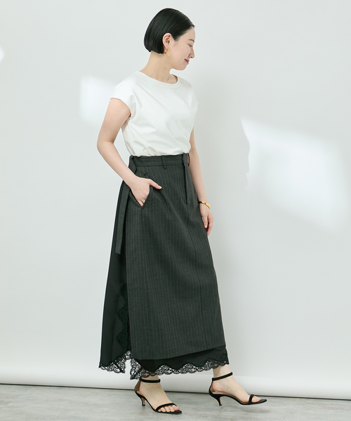 「VERMEIL par iena」 半袖Tシャツ FREE ホワイト レディース_画像7