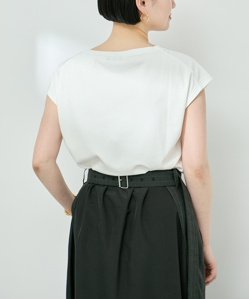 「VERMEIL par iena」 半袖Tシャツ FREE ホワイト レディース_画像9